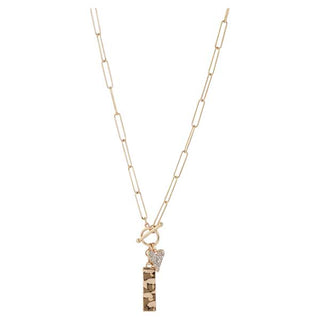 Merx Champagne /Rhinestone Necklace