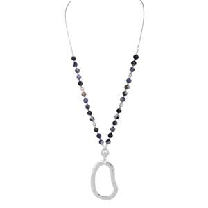 Merx Silver & Denim blue Necklace