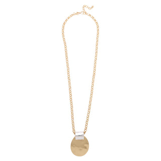 Merx Hammered Gold Necklace