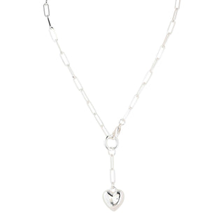 Merx Solid Silver Heart Necklace