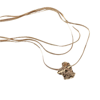 Merx Fashion Triple Strand Shiny Necklace