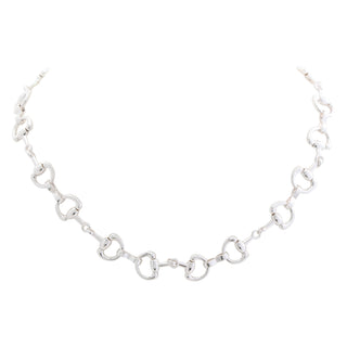 Merx Bit and Bridle Silver Necklace
