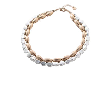 Merx Two Tone Nugget Necklace