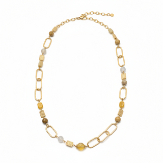 Merx Gold Multi Bead Necklace