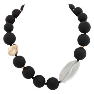 Merx Gold Nugget Statement Necklace