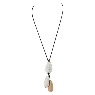 Merx Gold Silver Pebble Necklace