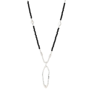 Merx Black Crystal Necklace