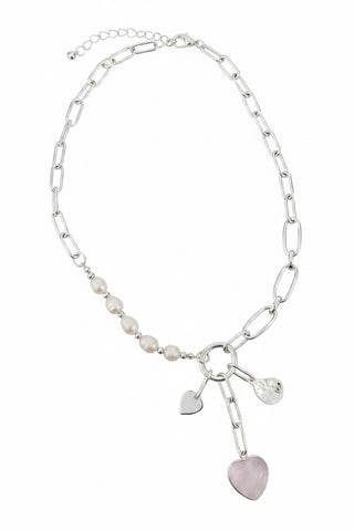 Merx Paperclip Clear Quartz Necklace