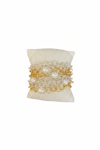 Merx Multi Chain/Pearl Bracelet