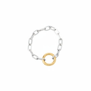 Merx Large Silver Chain Bracelet