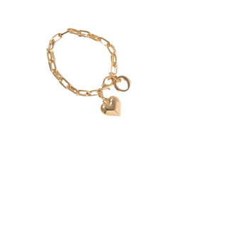 Merx Solid Heart Bracelet - Gold