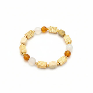 Merx Gold and Beaded Bracelet