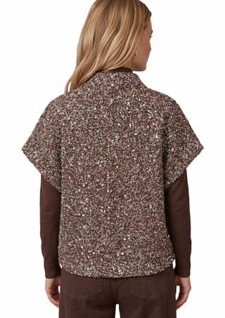 CS The Label Gilana Sequins Top