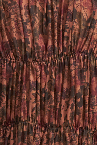 Astrid Camel Floral Knit Top