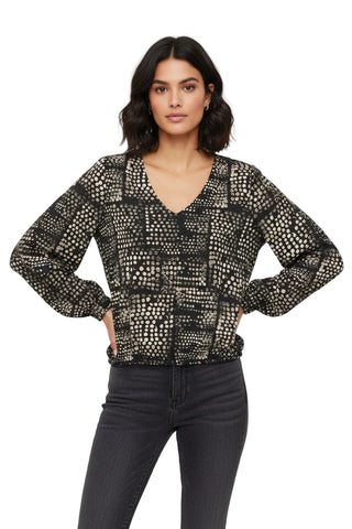 Softworks V neck Print Top