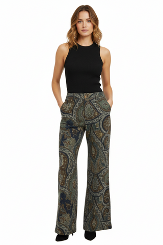 Astrid Woven Paisley Print Pant