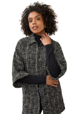FDJ Tweed Poncho Coat