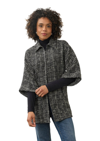 FDJ Tweed Poncho Coat