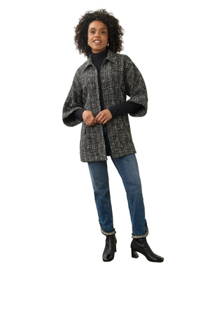 FDJ Tweed Poncho Coat