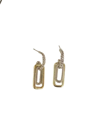 AquaLuxe Rope Paperclip Earring