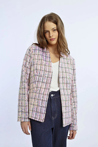 Lili Sidonio Tweed and sequin Blazer