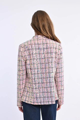 Lili Sidonio Tweed and sequin Blazer