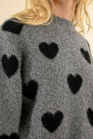 Molly Bracken Heart Pattern Sweater