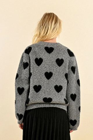 Molly Bracken Heart Pattern Sweater