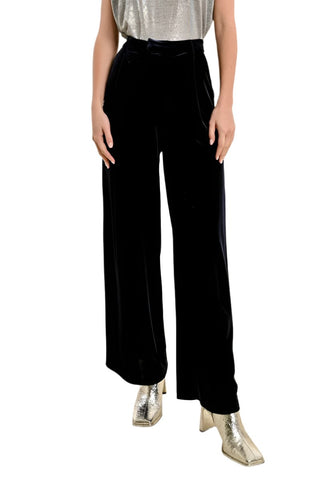 Molly Bracken Flowing Velvet Panne Pant