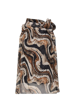 Patterned skirt on a white background