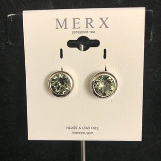 Merx Earring French  Hook  Black Diamond Gold