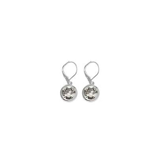 Merx Earring French Hook Black Diamond Silver