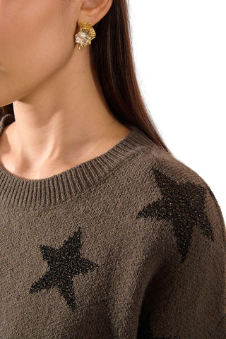 Molly Bracken Sweater with Star Pattern