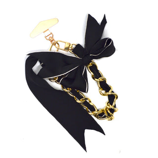 Luv & Co. Black Bow Phone Charm