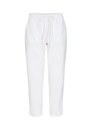 White pants on a white background