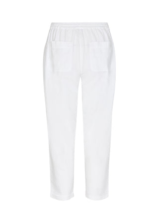 White pants on a white background