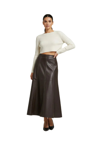 Astrid Faux Leather Skirt