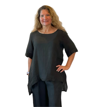 Made In Italy Linen Top
