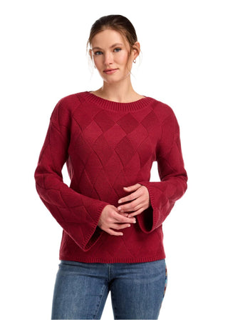 FDJ Cross thatch Knit Sweater