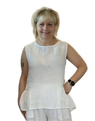 Made In Italy Linen Top
