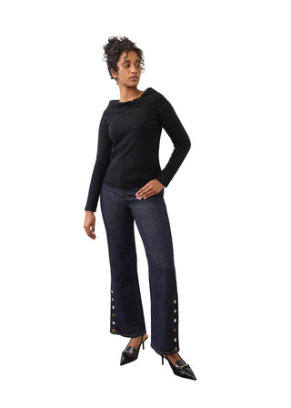 FDJ Off Shoulder Knit Sweater