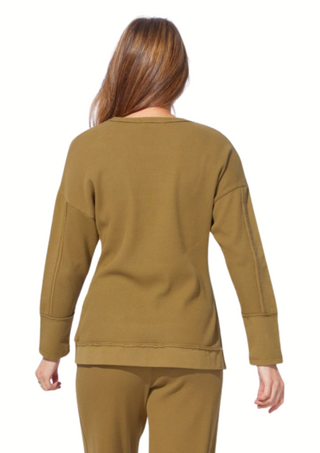 Escape Boxy Crew Waffle Knit