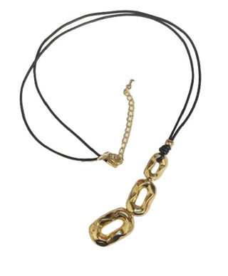 K.Bell Hammered Oval Necklace