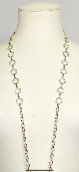 Luv & Co. Silver Clover Phone Charm