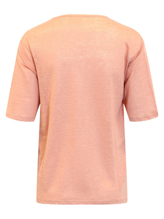 Pink t-shirt on a white background