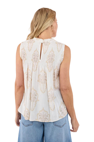 B. Copenhagen Sleeveless Print Top