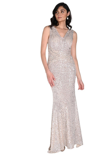 Sequin sleeveless Gown