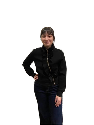 Vivid Asymmetrical Ruffle jacket