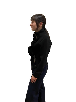 Vivid Asymmetrical Ruffle jacket