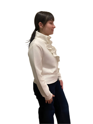 Vivid Asymmetrical Ruffle jacket